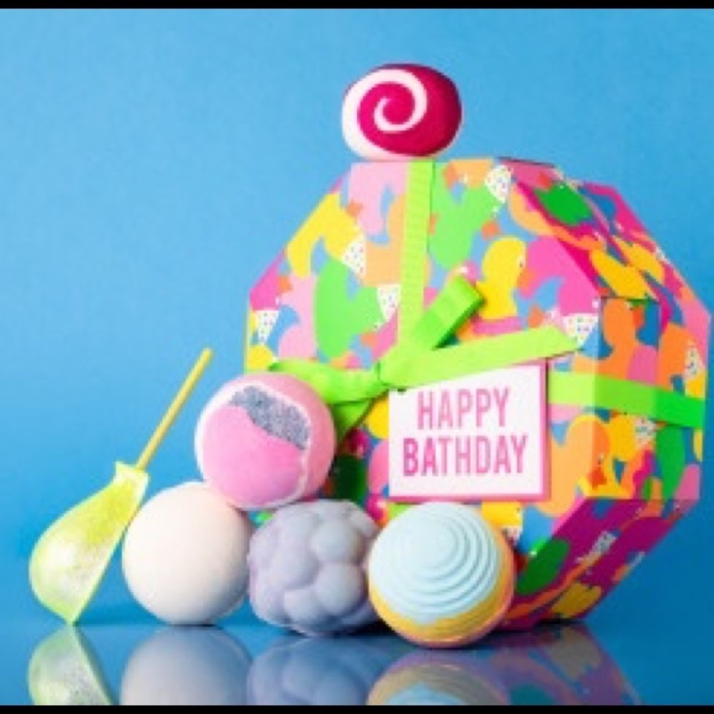 Happy birthday box from lush